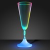 Light Up Champagne Glass with Long Spiral Stem (Set of