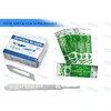 100 SCALPEL BLADES #20 + #23 50/50 + SCALPEL HANDLE