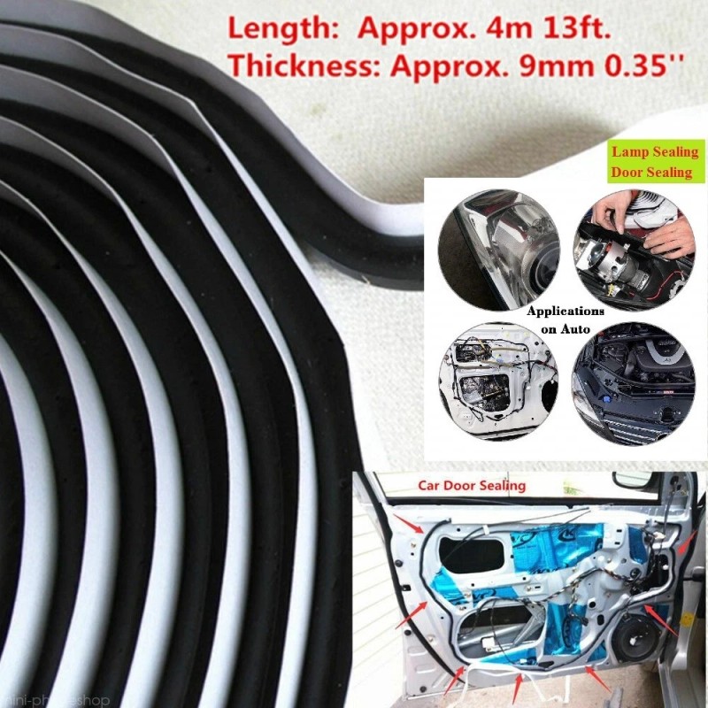 xglow 13FT Butyl Rubber Glue Sealant Rope Box PK Headlight