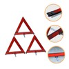 ULTECHNOVO 3pcs Reflective Emergency Triangles Portable Warning Signs for Roadside