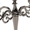Metal Candelabra Black 5 Arms Elegant Colorfast Stable Wide Base