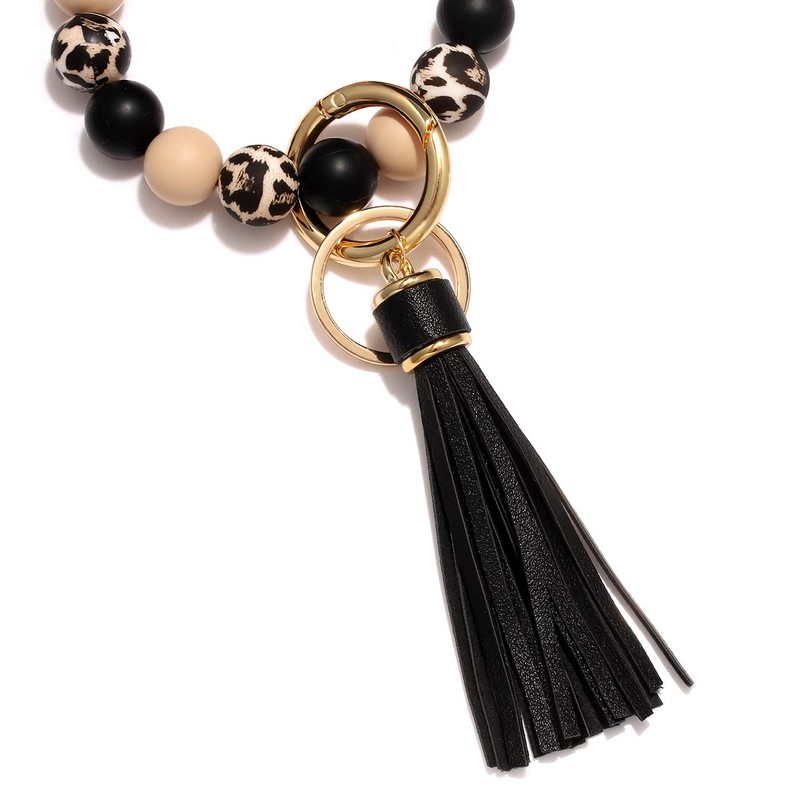 NVENF Silicone Key Ring Bracelet Bangles for Women Portable House