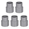 TOP-VIGOR 5Pcs PVC DWV Reducing Coupling, 40mm x 50mm Socket