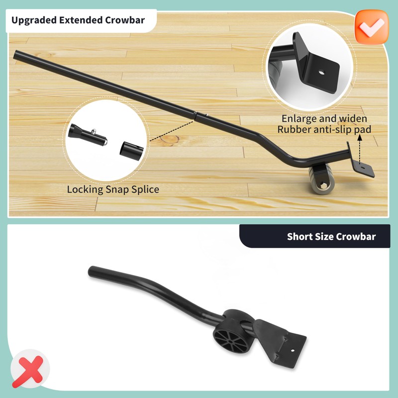 BYKLAUDIA Heavy Duty Furniture Dolly 360° Rotating 5 Wheels, Alloy