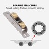 4 Piece Sliding Door Tandem Roller Assembly Stainless Steel Copper