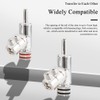 Viborg Hi-End Rhodium Plated Lock Speaker Cable Banana Plug Connectors,