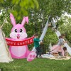 5FT Inflatable Easter Bunny Rabbit Built-in LED lights Illuminated Garden