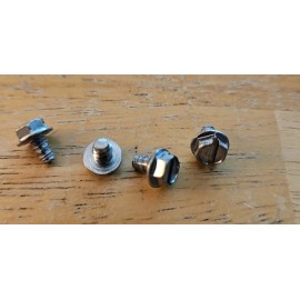 Zinc Plated Slotted Hex Washer #8 x 1/4" 100pcs