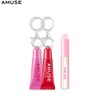 AMUSE Tint Balm Keyring Duo with Lip Brush Set 3items, Color 1#$%Color 2:03 Healthy Cherry-03 Healthy Cherry