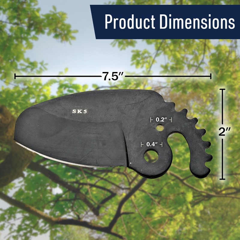 Anvil Lopper Replacement Blade - Large Coated Alloy Steel Blade