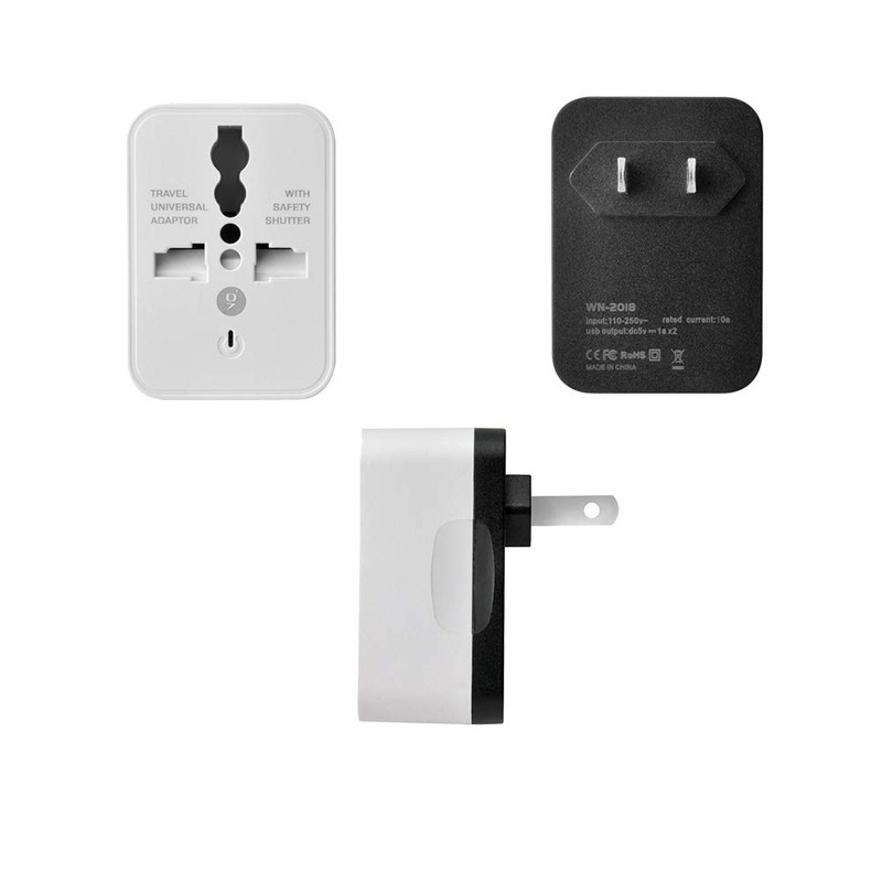 ICEVEIN Universal Power Travel Plug Adapter Converting from EU/UK/CN/AU/JP to