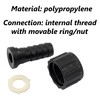 AERZETIX - C63566 Set of 2 Straight Hose Connections Female