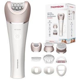 France Thompson 8in1 Self Power Waxing Professional IPX7 Waterproof Electric Body Trimmer Hair Root Epilator TMS-EP301IVUT / 프랑스 톰슨 8in1 셀프 파워 왁싱 프로페셔널 IPX7 방수 전동 바디트리머 모근제모기 TMS-EP301IVUT