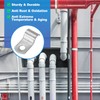 PATIKIL 8mm Rigid Pipe Strap, 12 Pcs 304 Stainless Steel