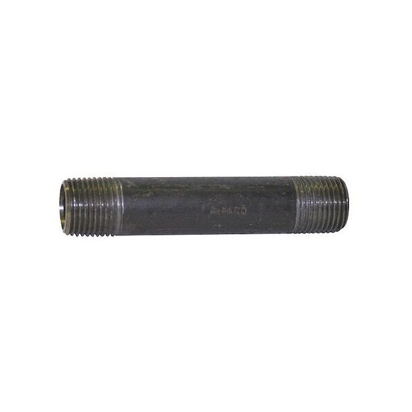 Zoro Select 5P729 1-1/2" X 10" Black Pipe Nipple Sch