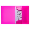 HERMA Portfolio Folder A4 Neon Pink Translucent Plastic Corner Folder