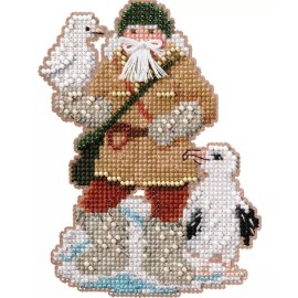 Mill Hill DIY Mill Hill Albatross Santa Antarctic Christmas Bead Cross Stitch Ornament Kit