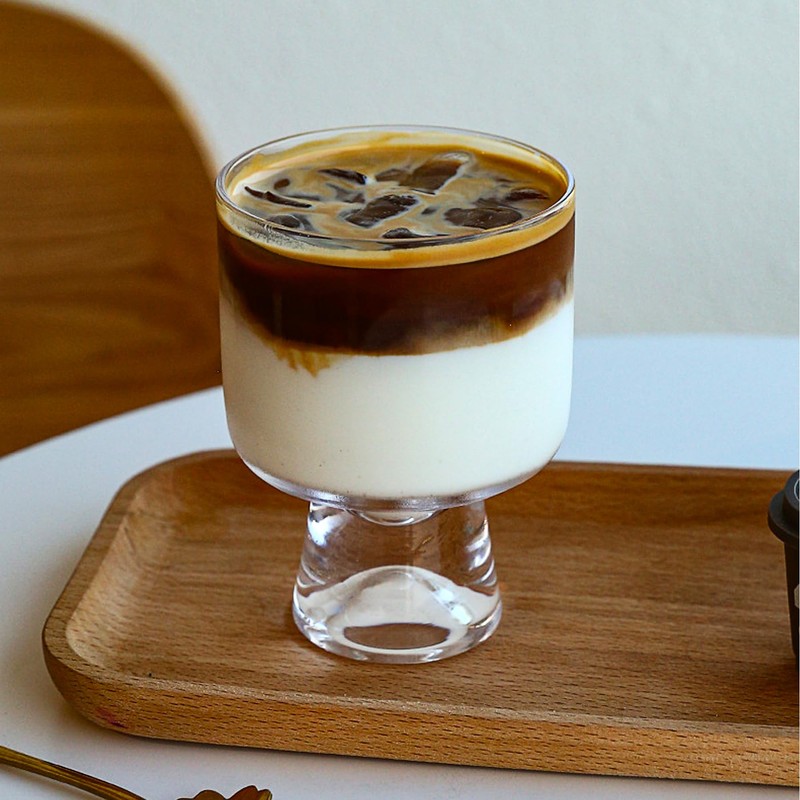 binsakao 6 Set 7 oz Glass Dessert Bowls Cups -