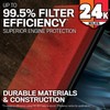 K&N Filtro de Aire del Motor: Reemplazo de Vida Extendida