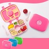 Qobobo® Lunch Box with Compartments, BPA-Free, Lunch Box with 5