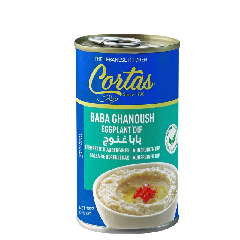Cortas - Baba Ghanoush Eggplant Dip, 6.5 oz (Pack of