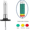 Heeke 2PCS Tire Tread Depth Gauge - Two-Sided Smart Color