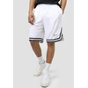Karl Kani Men's Signature Mesh Shorts, white / black, XXL