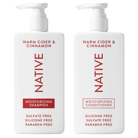 Native Warm Cider & Cinnamon Shampoo and Conditioner Contain Naturally Derived Ingredients | All Hair Types, Color & Treated, Fine to Dry Damaged, Sulfate & Dye Free - 2-Pack