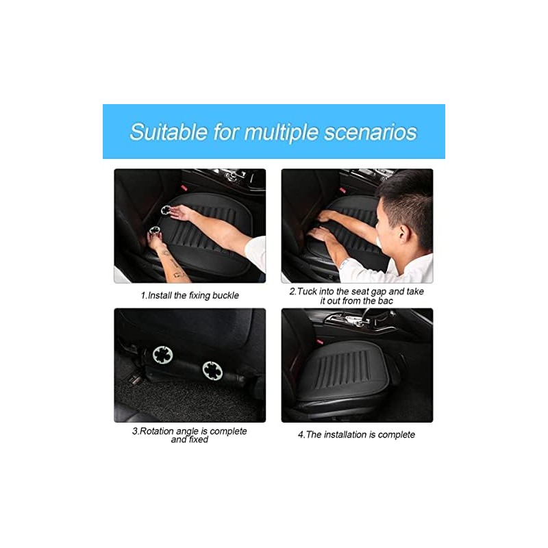Funda Universal para Asiento de Coche, de Piel, Antideslizante, Suave,