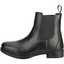 HKM by Reiterladen24, Jodhpur Riding Boots with Elastic Insert, Faux Leather - Black -
