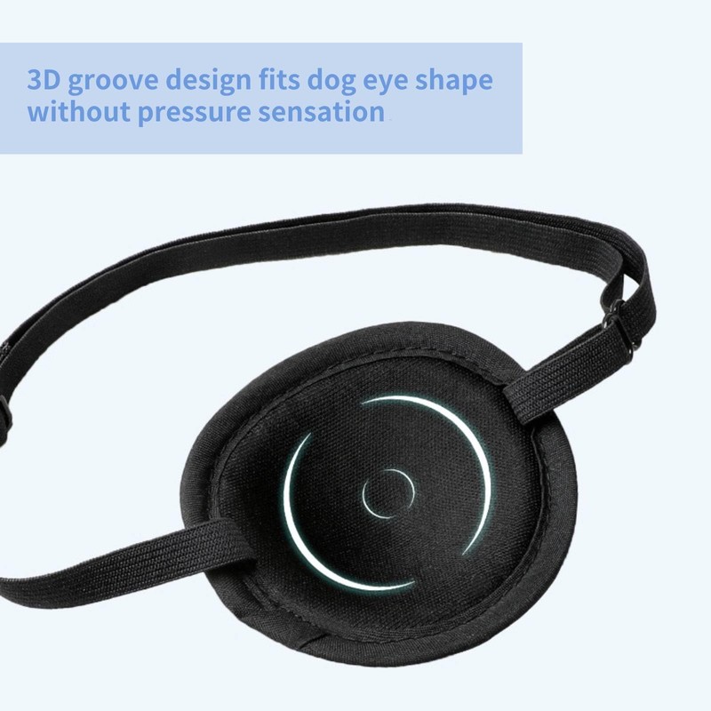 KPPTYTY Dog Eye Patch, Adjustable Soft Dog Eye Patch, Eye