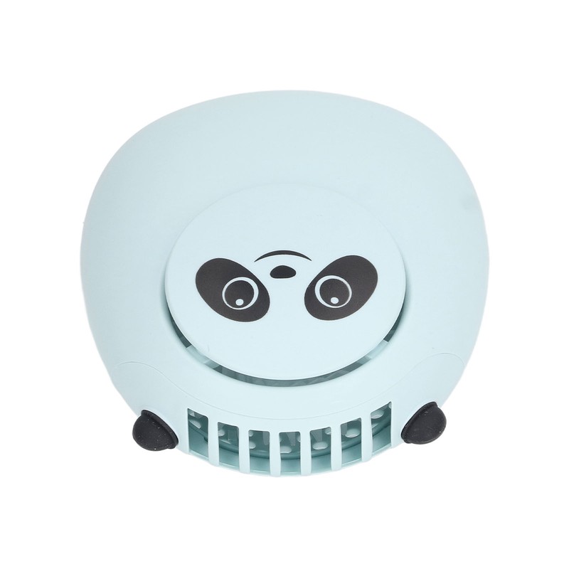 Portable Neck Fan Cute Bear 3 Speeds USB Rechargeable Quiet