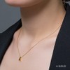 Cream Dot Necklace, Women's, Popular, Hypoallergenic, Stainless Steel, Short Chain,