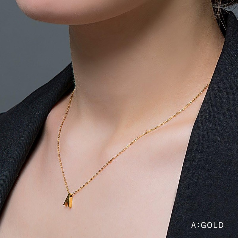 Cream Dot Necklace, Women's, Popular, Hypoallergenic, Stainless Steel, Short Chain,