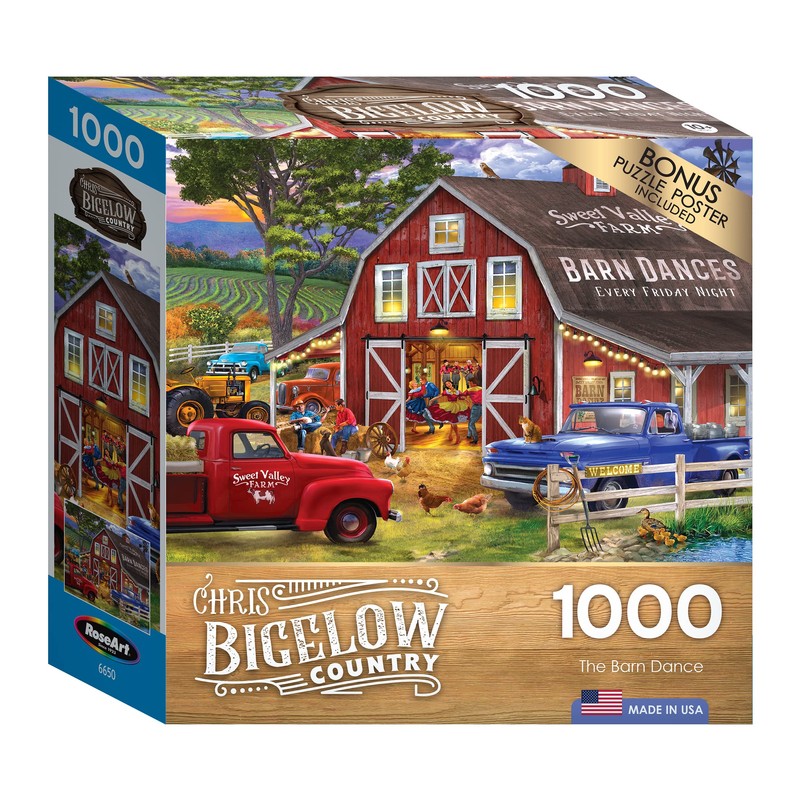 Chris Bigelow 1000 PC Jigsaw Puzzle - Barn Dance