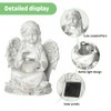 Lotvic Angel Garden Figures, Solar Grave Lights for Outdoors, Garden