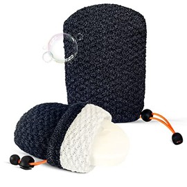 MIG4U - Bolsa de jabón exfoliante para ducha, 2 piezas, bolsa de ahorro de jabón para barra