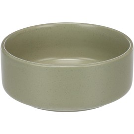 Flamingo Ceramic Dog Bowl - Dog Bowl Medium Dogs - 750 ml - Dishwasher Safe - Round Green