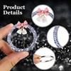 Hovom Cute Bow Bling Car Push Start Button Decoration Ring,