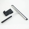 Euroshowers Clean Lux Stainless Steel Shower Squeegee with Rubber Holder