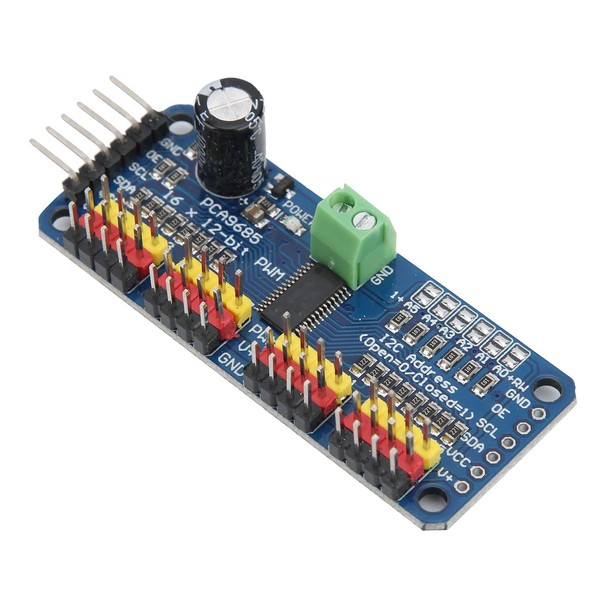 16-Channel PWM Servo Driver Motor Drive Board Module with IIC