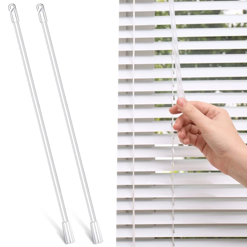 12 Inches Blind Wand, 2PCS Clear Blind Tilt Wand, Window
