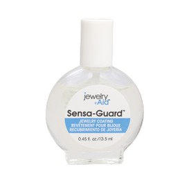 The Beadsmith Jewelry Aid Sensa-Guard 0.45 fl. oz - Brush Cap - Clear Coating – Protector for Sensitive Skin Against Jewelry Irritation