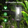 BITPOTT Solar Outdoor Lights Pathway, 6 Pack Pathway Lights Solar