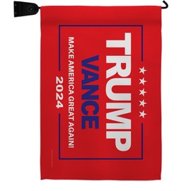 Trump Flag Red Trump Vance Flag Mailbox Pole Kit Wall Mount Yard Home Porch Rally Survivor 2024 President 47 MAGA Sign Patio Poster Patriotic Decorations, Republican Gifts Made in USA
