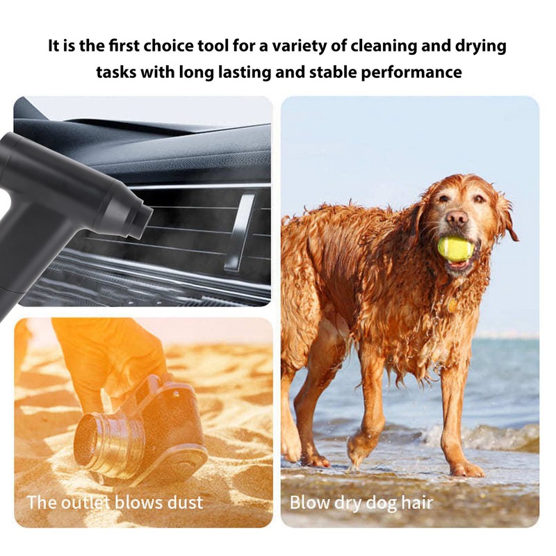 Air Duster Mini Powerful Violent Turbine Handheld Cordless USB Charging