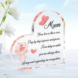 Mum Gifts For Mum Birthday Gifts Acrylic Mum Gift For Mum From Daughter Happy Birthday Mum Birthday Presents For Mum Gifts For Birthday Gift For Mum Gift Ideas