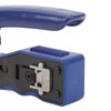 RJ45 Crimp Tool Pass Through Crimper with RJ45 Cat6 Crystal