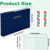 Skyygemm Ring Ledger Binder with 200 Pcs 5"x8.5" Ledger Sheets