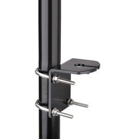 Bingfu Aluminum L-Bracket with U-Bolt for Pole Mounting, 16mm Hole, Heavy-Duty Waterproof Bracket for Antennas, Weather Stations, and More